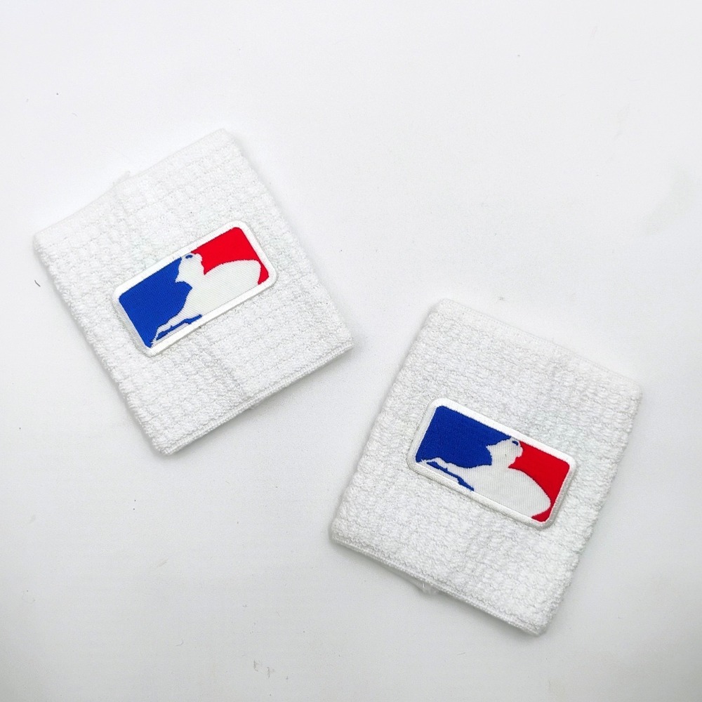 ESDJCO White Wristbands Pair Sweatbands Embroidered Logo DJ SL1200